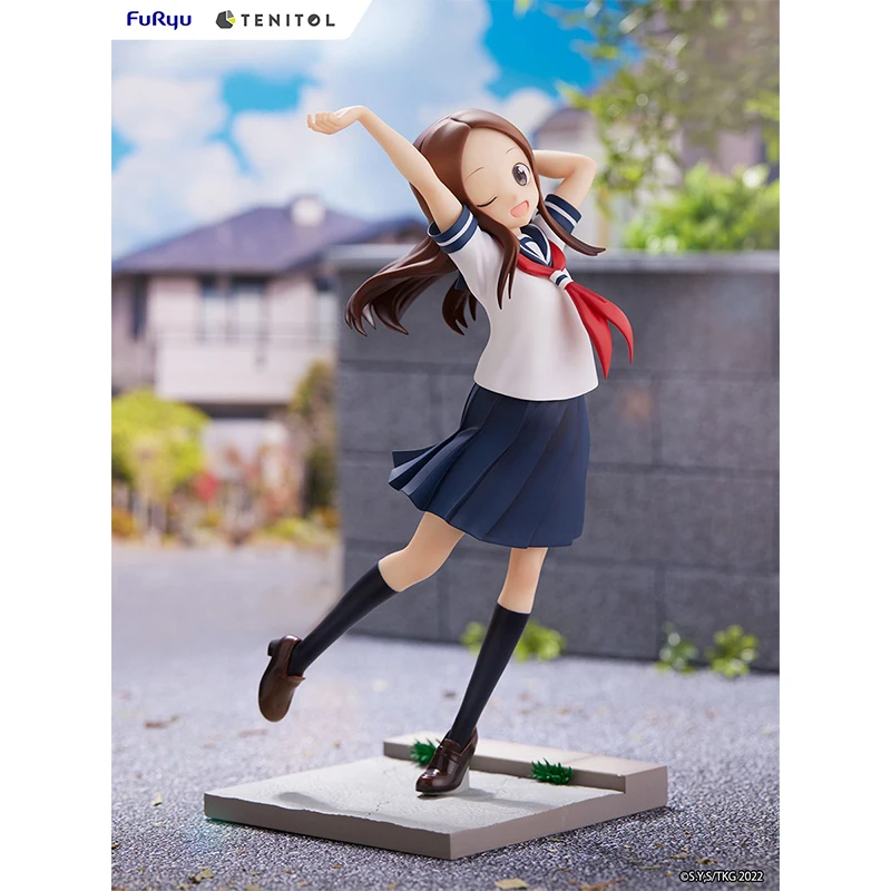 In Stock Genuine Original FuRyu Teasing Master Takagi-san PVC 19CM Action Anime Figure Collectible Model Dolls Ornament Gifts