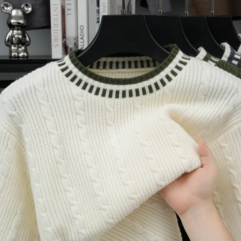 Winter Clothing Men Style - Męski jesienno-zimowy sweter z długim rękawem,