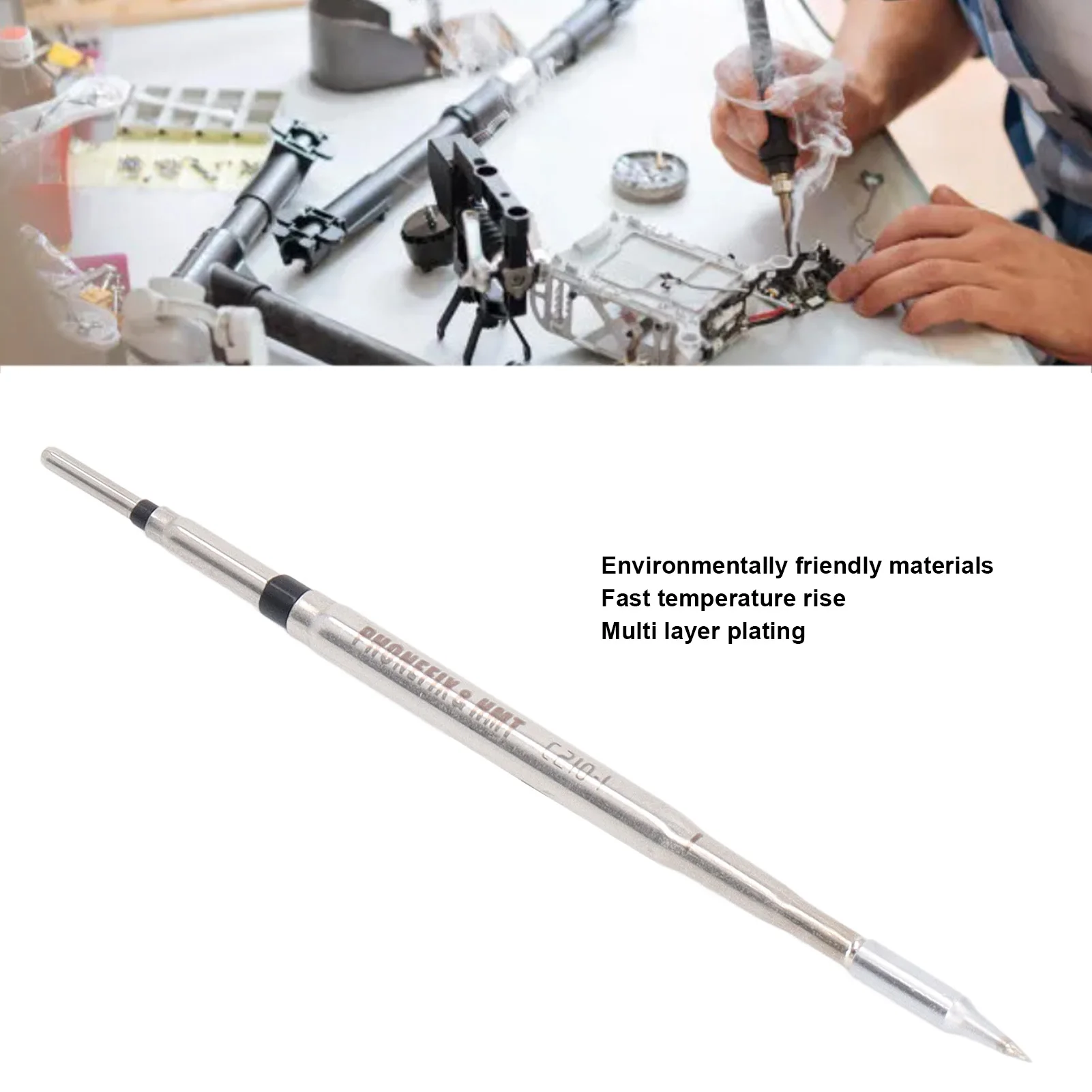 

Electric Soldering Iron Pen Tip Soldering Iron Tip Pen Replacement Anti Oxidation Soldering Tip C210 T26D for JBC210