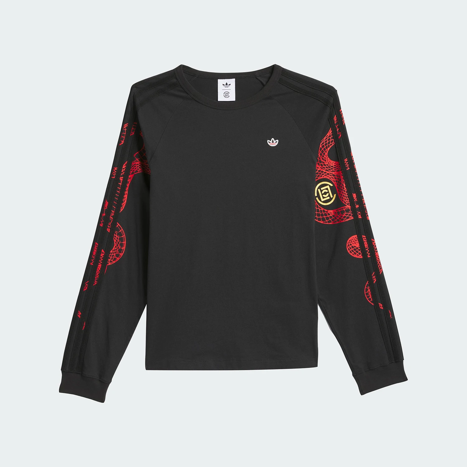 

Официальная мужская дышащая футболка Adidas с тремя полосками и длинными рукавами с принтом JD3537