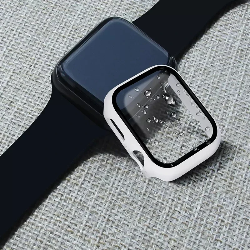 Tempered Glass Cover For Apple watch Case 45mm 41mm 44mm 40mm 42mm Screen Protector for iWatch Accessories serie 9 4 5 6 SE 7 8