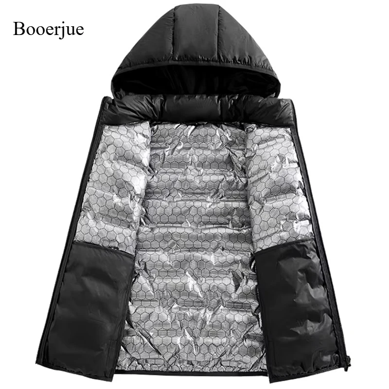 Men Winter Hooded 80% Down Vest Men Warm Windproof Ultralight Sleeveless Vest Detachable Hat Waterproof Vest Brand Waistcoat Man