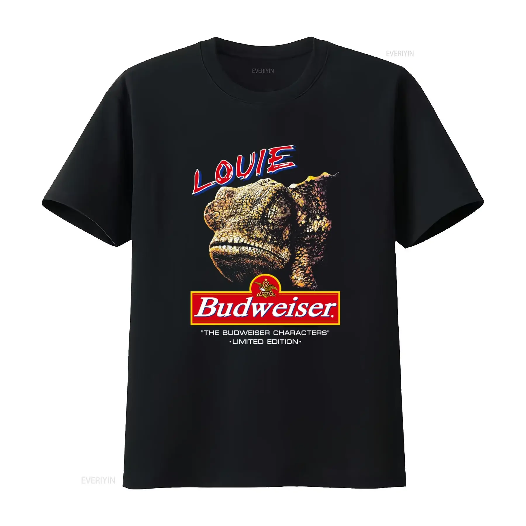 Vintage 90s Budweiser King Of Beers Louie The Lizard Limited Edition T Shirt vintage Washed Versatile Unisex Stylish fashion