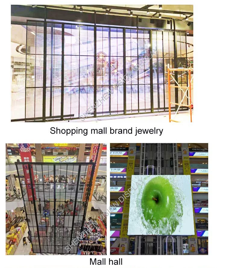 نافذة عرض LED زجاجية شفافة بدقة 4K داخلية شفافة عالية الدقة 85% 80% 70% شفافة 85% 80% 70% #3