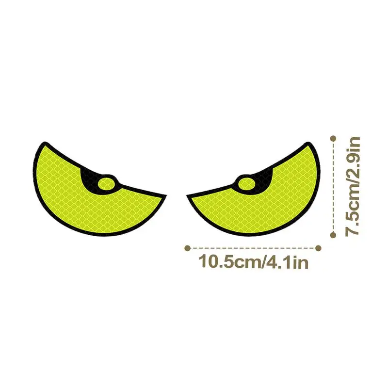 Nastro di avvertimento di sicurezza riflettente per auto Modello occhi di gatto Decalcomanie di sicurezza per la guida notturna per adesivo riflettente per motociclette per camion auto