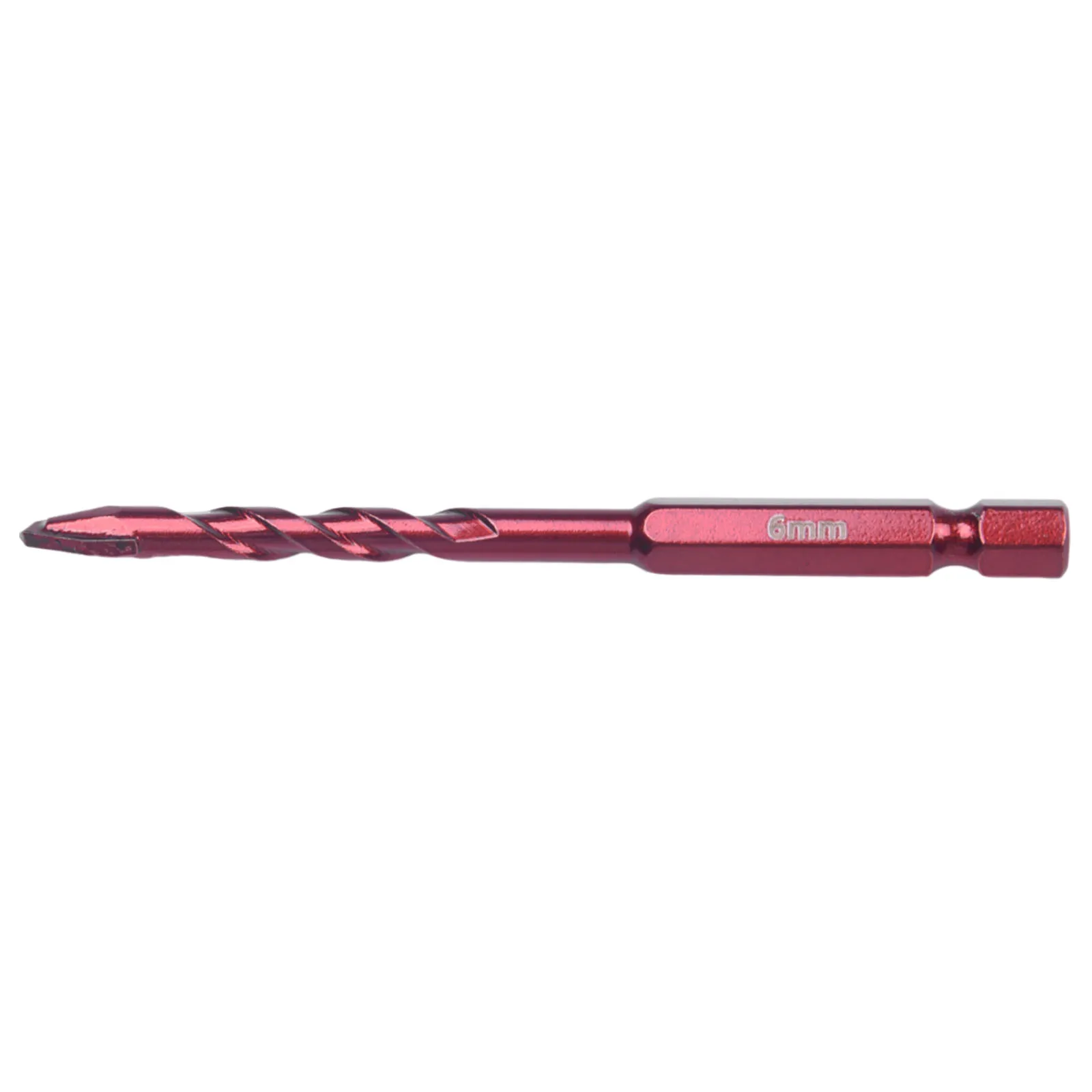 1 pz codolo esagonale Extra lungo 6.35 Mm punta da trapano in carburo di tungsteno per piastrelle in mattoni di vetro cemento plastica legno mattone triangolo Bit