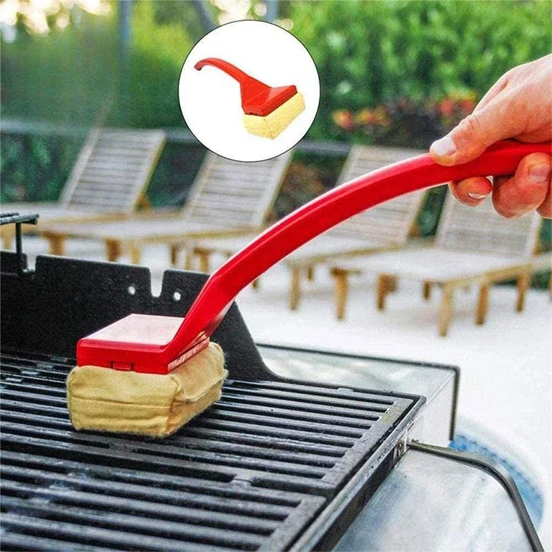 Barbecue Rack Cleaning Brush Oil Fume Cleaning Brush BBQ Supplies Anti Combustion Oil Fume Cleaning Tool