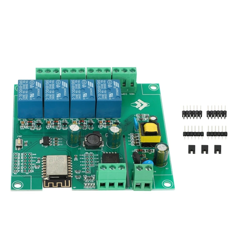 5X ESP8266 Wireless WIFI 4 Channel Relay Module ESP-12F Wifi Development Board For Arduino AC/DC 5V/8-80V Power Supply