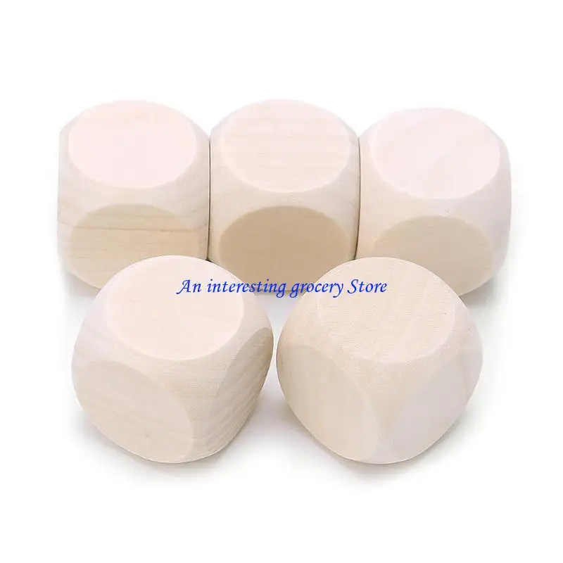 652D Rounded D6 Cubes for Game, Party Fun, DIY Sticker & Math Teaching Tool
