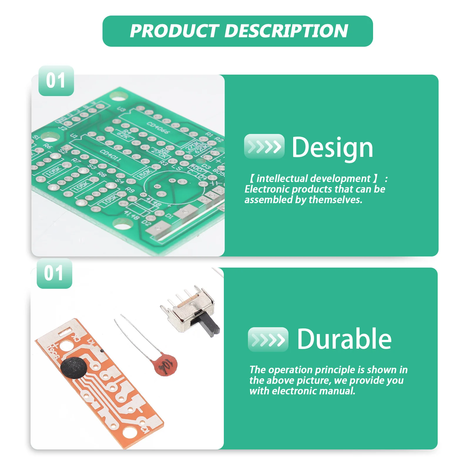 

1 Set Diy Music Box Electronic Components 16 Sound Circuit Board For Soldering Practice Copper Clad Board Kit Usb Powered Fun
