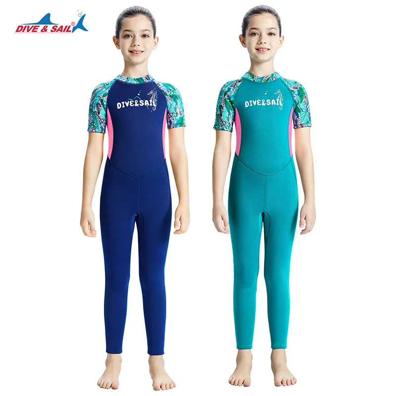 

2.5MM Kids Neoprene Keep Warm Snorkeling Water Sports Surfing Swim Diving Suit Short Sleeve Kayaking Spearfishing WetSuit