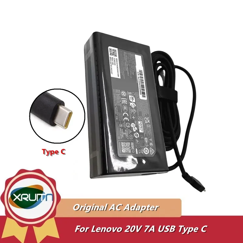 

Original AC Adapter Charger Type-C ADL140YDC3A 140W 100W 20V 7A For Lenovo Yoga Pro 7 14AHP9 USB-C PD Power Supply ADL140YLC3A