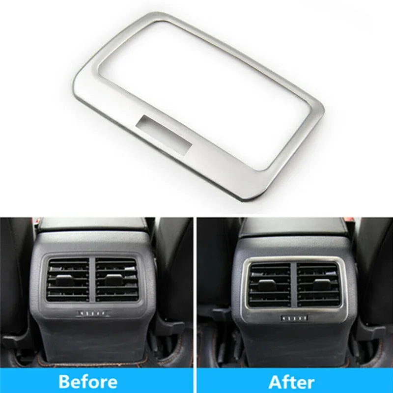 Car Rear Air Conditioning Outlet Vent Cover Trim Auto Decoration Accessories For Volkswagen Golf 7 MK7 2014-2016