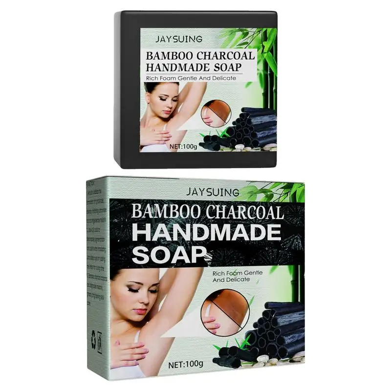 

Bamboo Charcoal Soap Bar Moisturizing Charcoal Soap Bar Bar Soap for Men Use Restore Skin Elasticity for Body Hands Face Clean