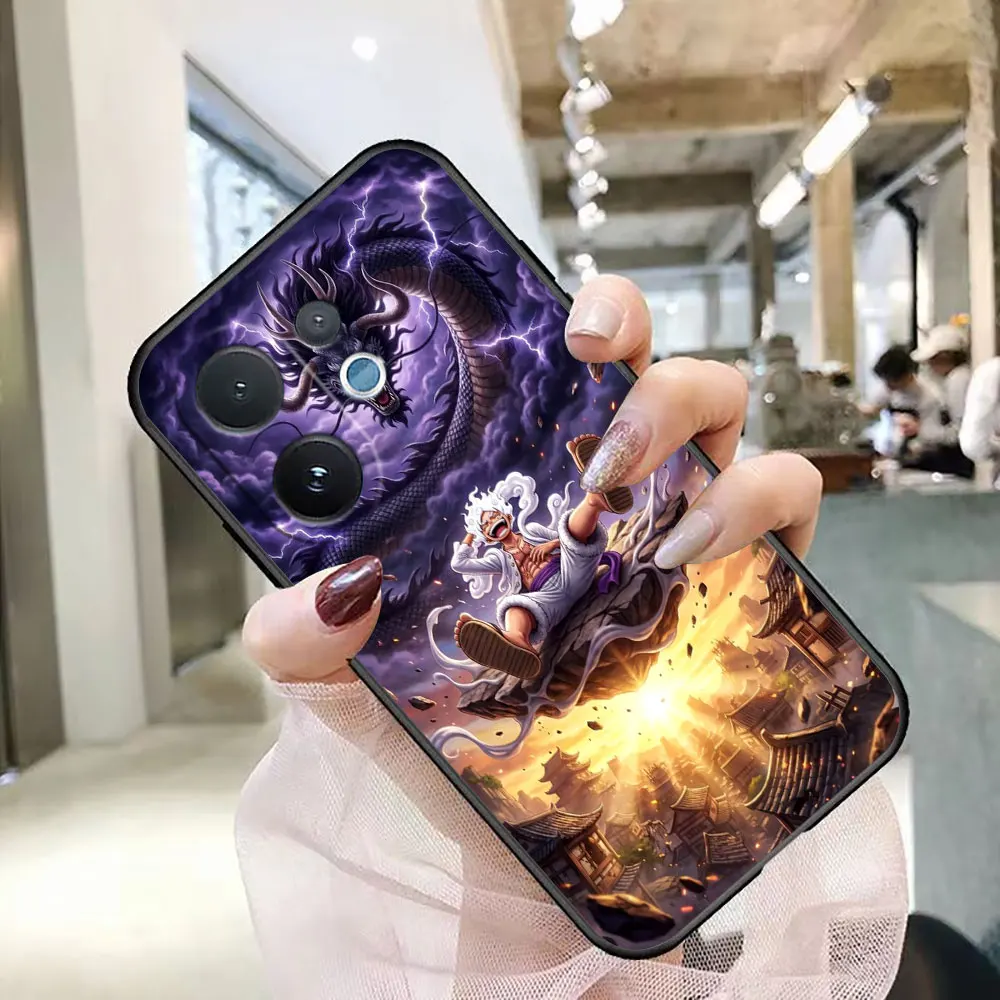 Phone Case For VIVO V70 V60 V50 V40 V20 SE V21 V23 V23E V25 V25E V27 V27E V29 V29E V30 T5 Capa Cover One P-Piece Luffys Gear 5