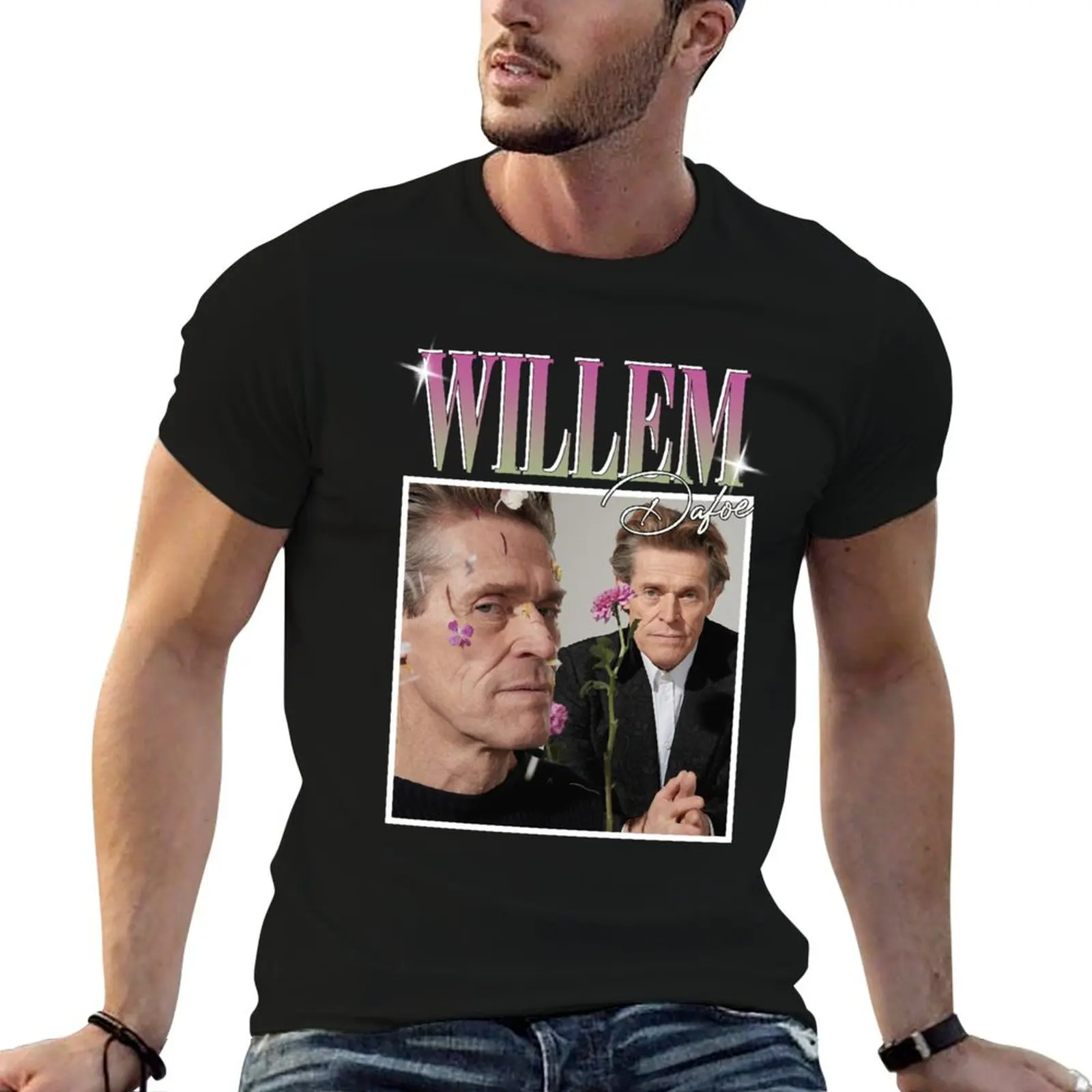 

t man dafoe shirts T-Shirt shirts for anime Willem printed man t for