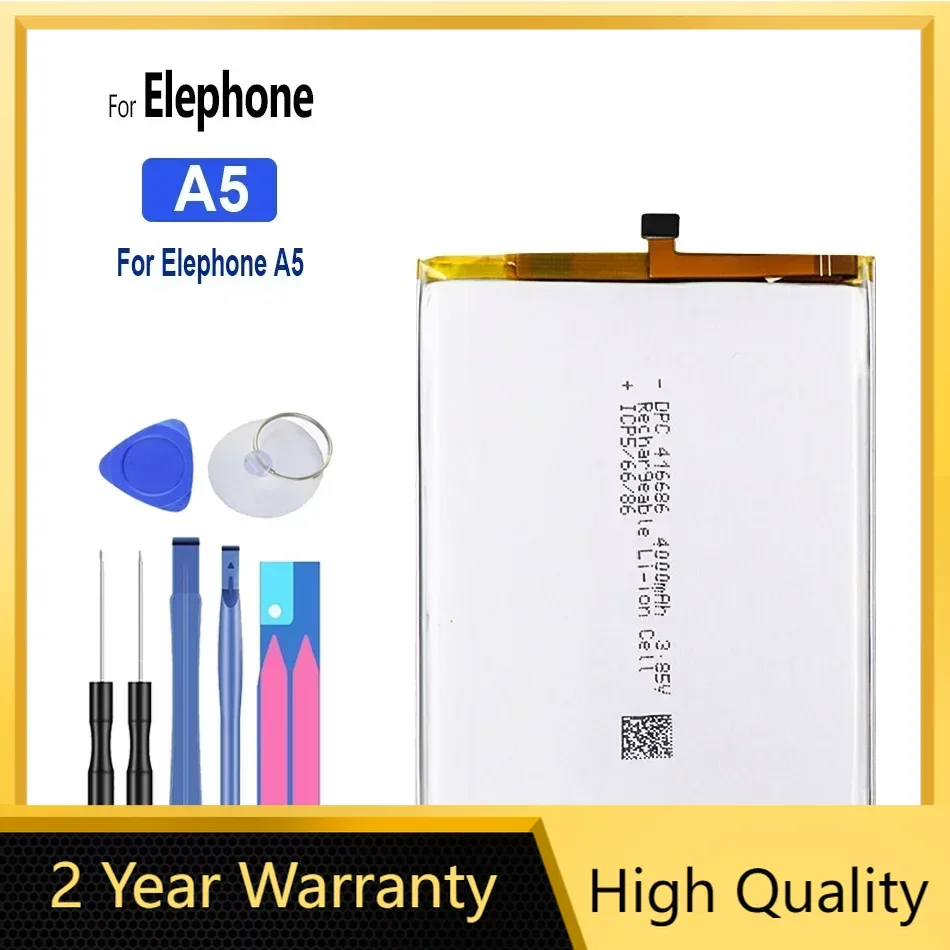 Battery 4000mAh For Elephone A5 Bateira