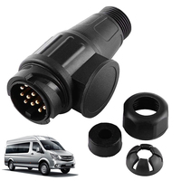 13Pin Trailer Plug 12V Towing Bar Socket 13 Pole Caravan Wiring Electrical Connector Trailer Electrical Connector for Vehicle RV