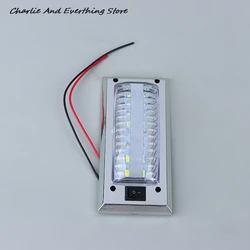 LED 12V-24V Panel Light Car Interior Reading Lamp High Brightness Cabin Lights for Van Truck RV Boat Camper Lights Switch On Off