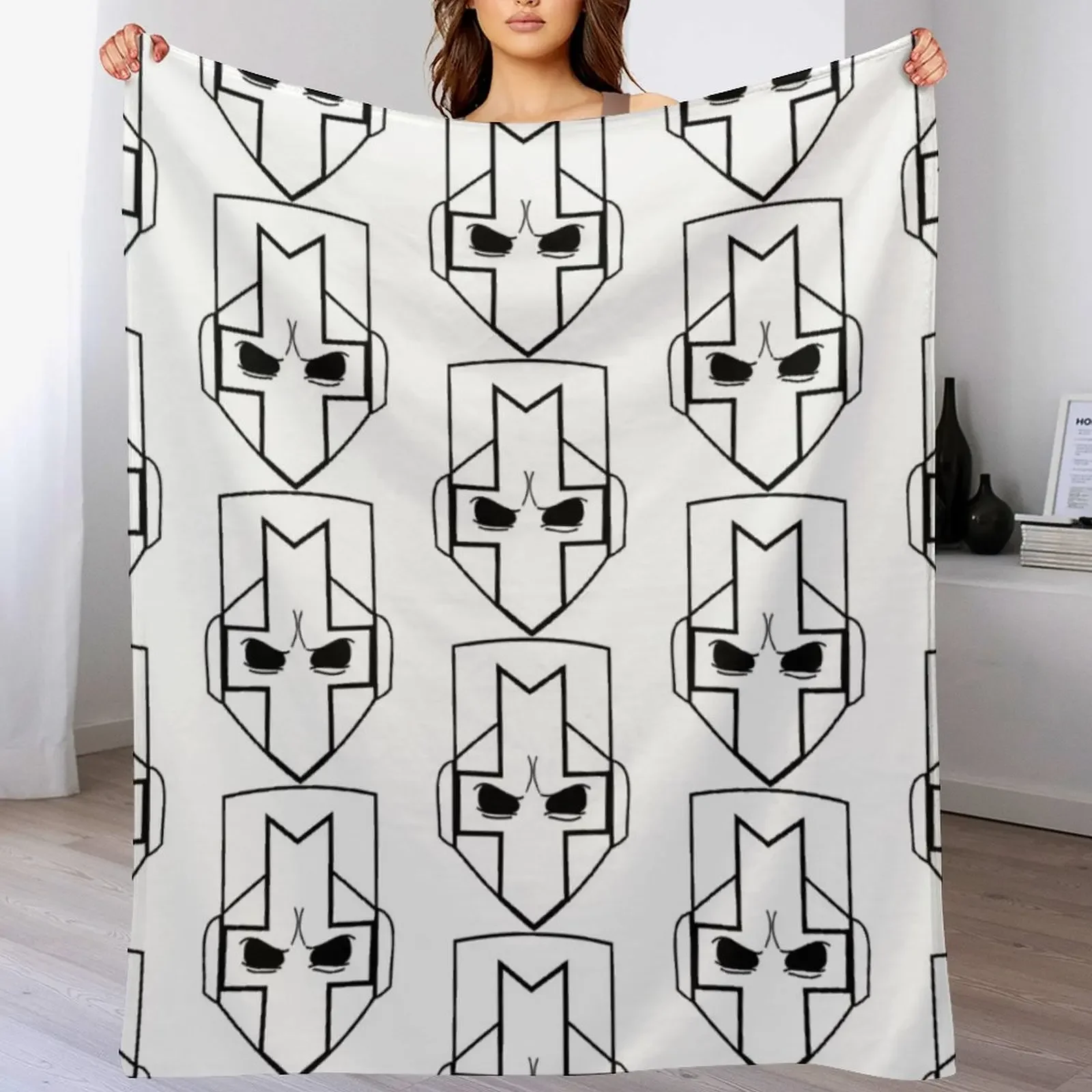 

Castle Crashers Minimal Helmet Throw Blanket Thermals For Travel Nap christmas decoration Thins Blankets