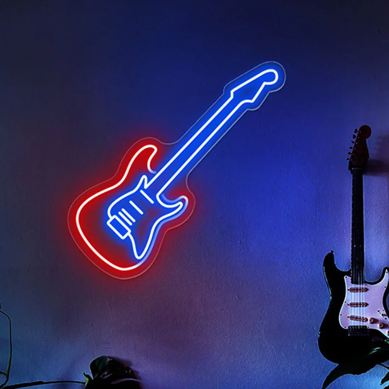 neon sign personalizado guitarra eletrica led neon luz cerveja bar pub musica sala decoracao musica amante guitarrista presentes luzes sinais 01