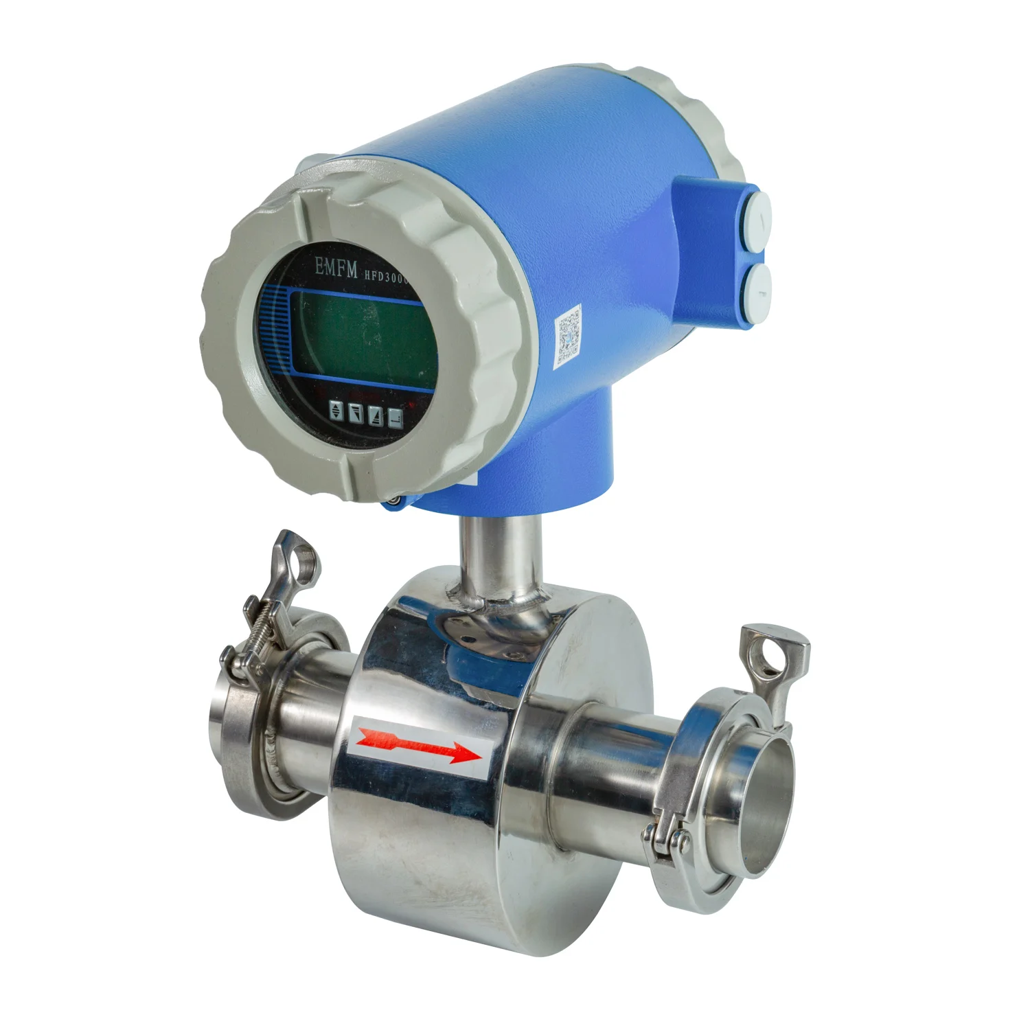 

Beer Milk Beverage Juice Drinking Water Flowmeter 2 Inches Food Grade Clamp Type Electromagnetic Flow Meter