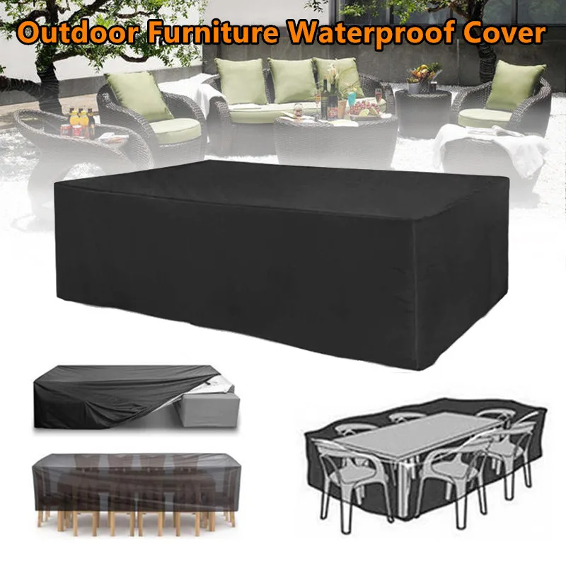 

Outdoor Garden Furniture Table Covers Waterproof Patio Furniture Covers Uv-Resistant for Rectangular Table and Chairs Set