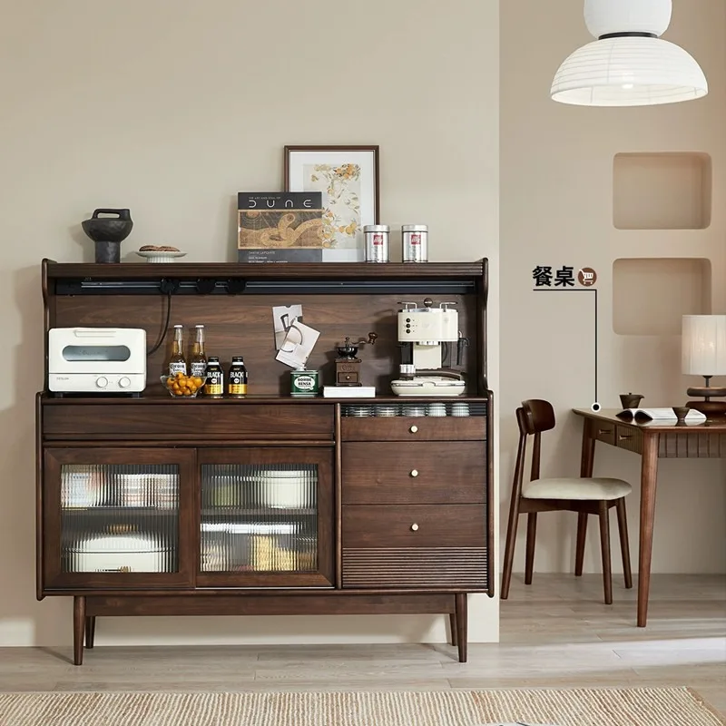 B & B dining side  Solid wood retro cupboard Locker storage cabinet Japanese simple tea Coffee Household