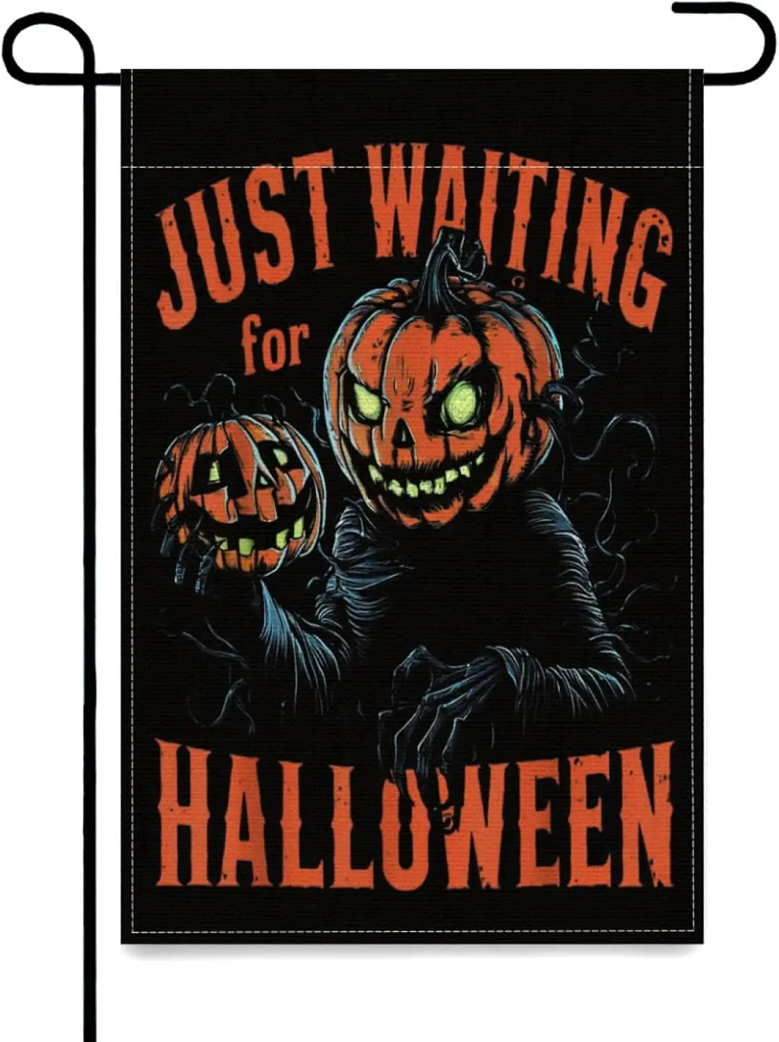 Funny Spooky Skeleton Summerween Waiting for Halloween Yard Flags,12x18 Inch Garden Flag Double Sided Banner Tapestry Farmho YYX