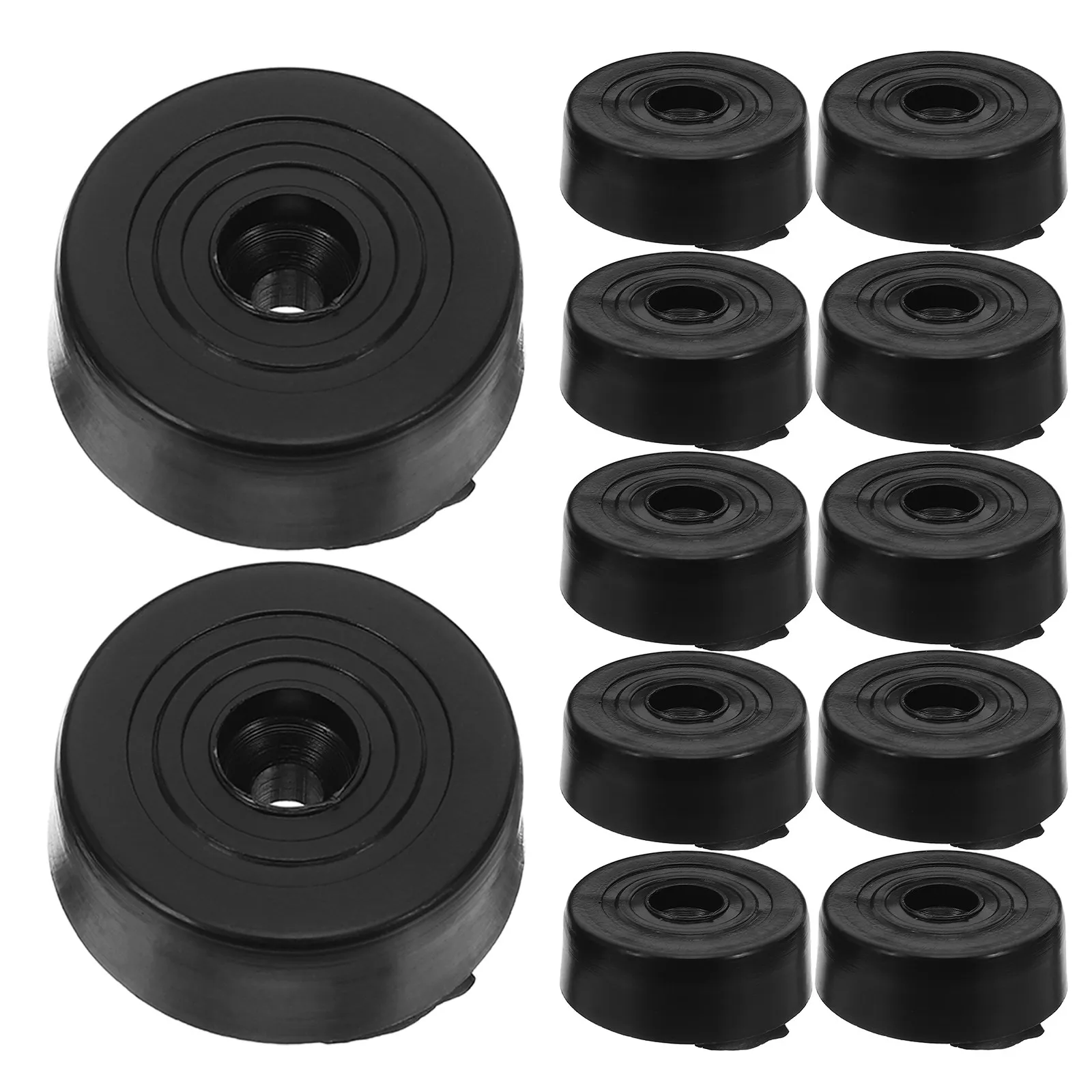 24Pcs Furniture Gripper Pads Screw on Sofa Feet Risers for Height Adjustment Scratch Protection Moisture Barrier Floor Protector