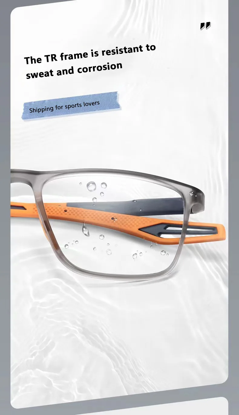 TR90 Sport Lesebrille Ultraleicht Anti-blau Licht Presbyopie Brillen Frauen Männer Weit Anblick Optische Brillen Dioptrien Zu + 4,0 – Detail 5