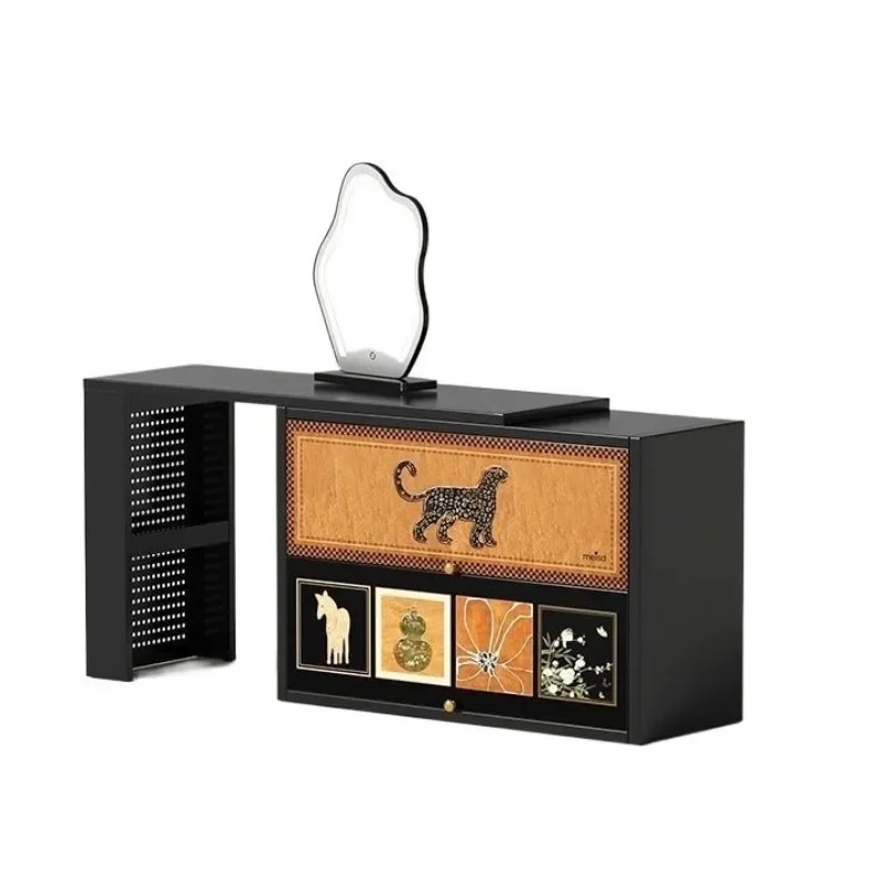 Vintage Aesthetic Dressing Table Integrated Dressing Cabinet Vintage Bedroom Storage Cabinet
