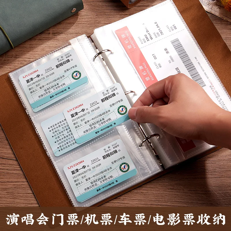 Concert Ticket Collection Booklet Ticket Stub Collection Booklet Loose Leaf Clip Movie Train Ticket Travel Commemorative Booklet