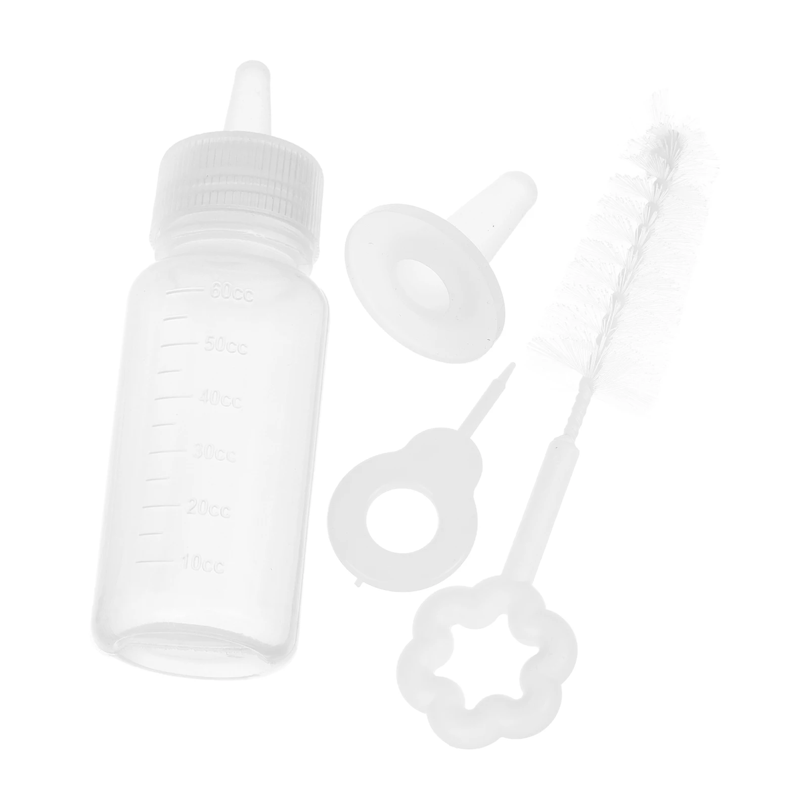 

Pet Nursing Bottle 60ml Silicone Puppy Feeder Cat Kitten Hamster Rabbit Small Animal Milk Bottles Portable Pet Supplies Set