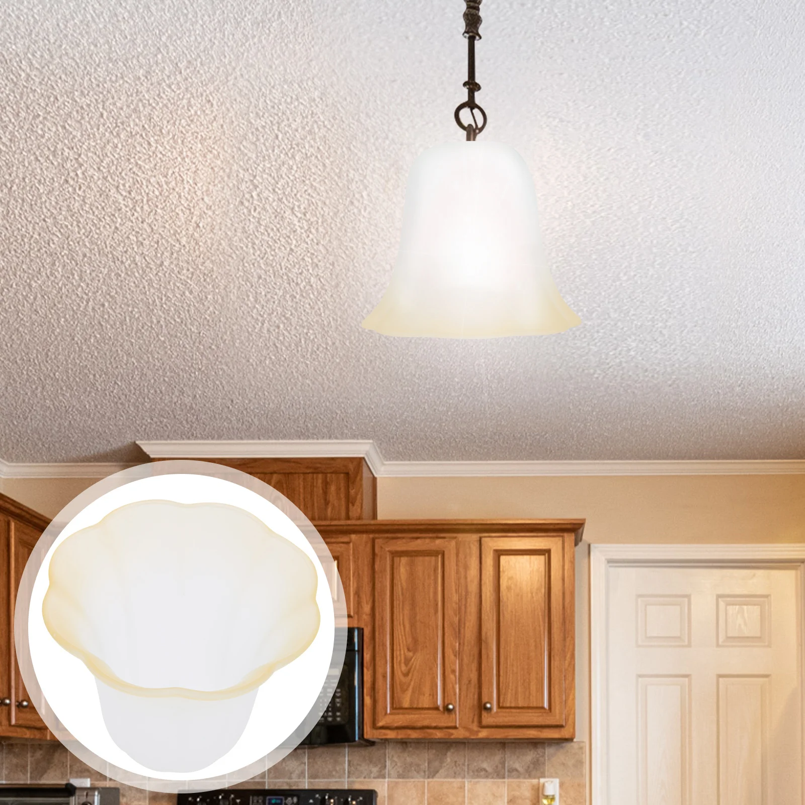 

Frosted Glass Lamp Shade Replacement Cover for Table Floor Pendant Chandelier Ceiling Wall Light Soft Light Glass Lamp Shade