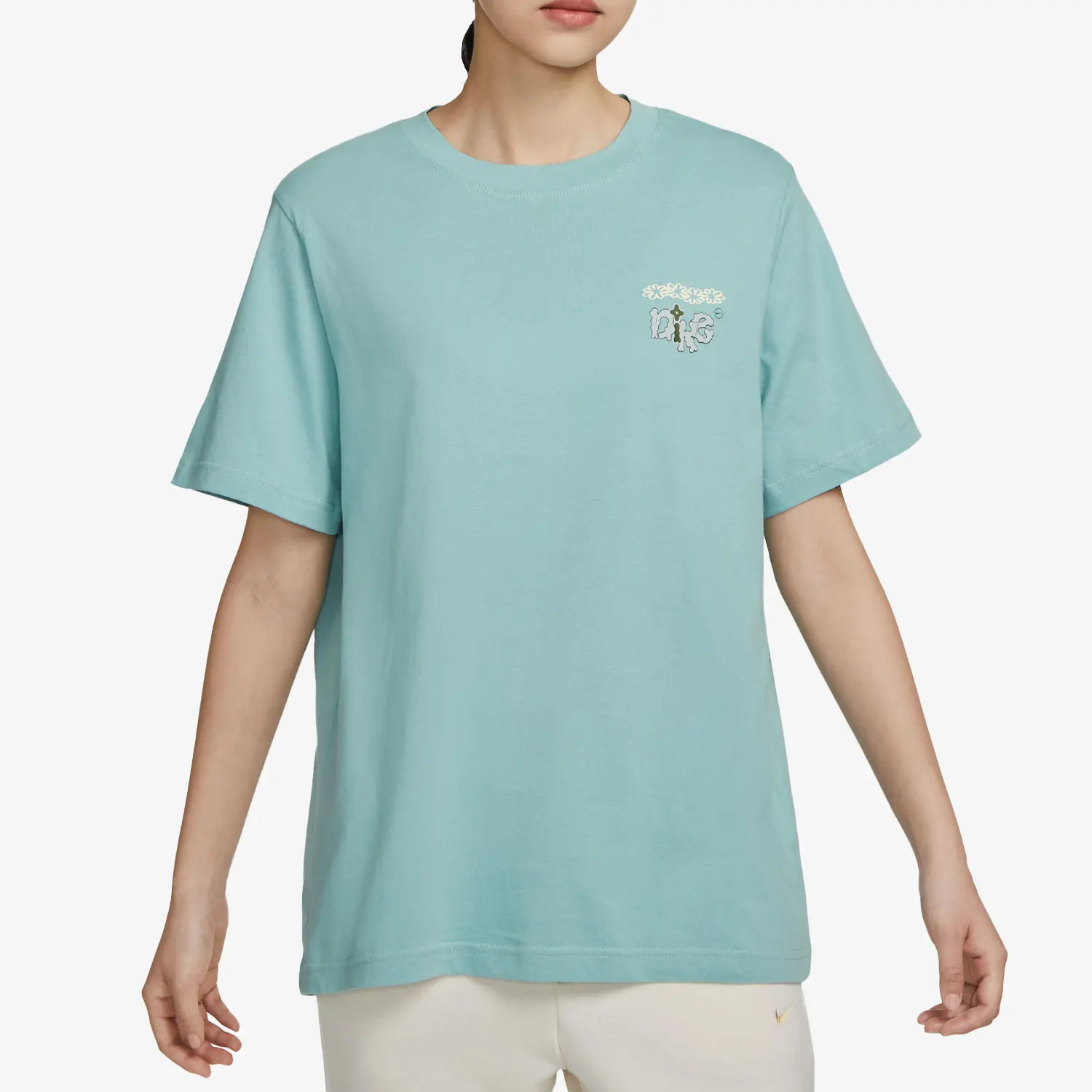 

Nike genuine New Round-Neck Printed Women's Casual Short-Sleeve T-Shirt FD2550-309