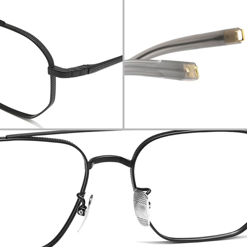 Multifocal Prescription Glasses Men Ultra Light Pure Titanium Progressive Eyeglasses Male High Myopia Optical Bifocal Spectacles