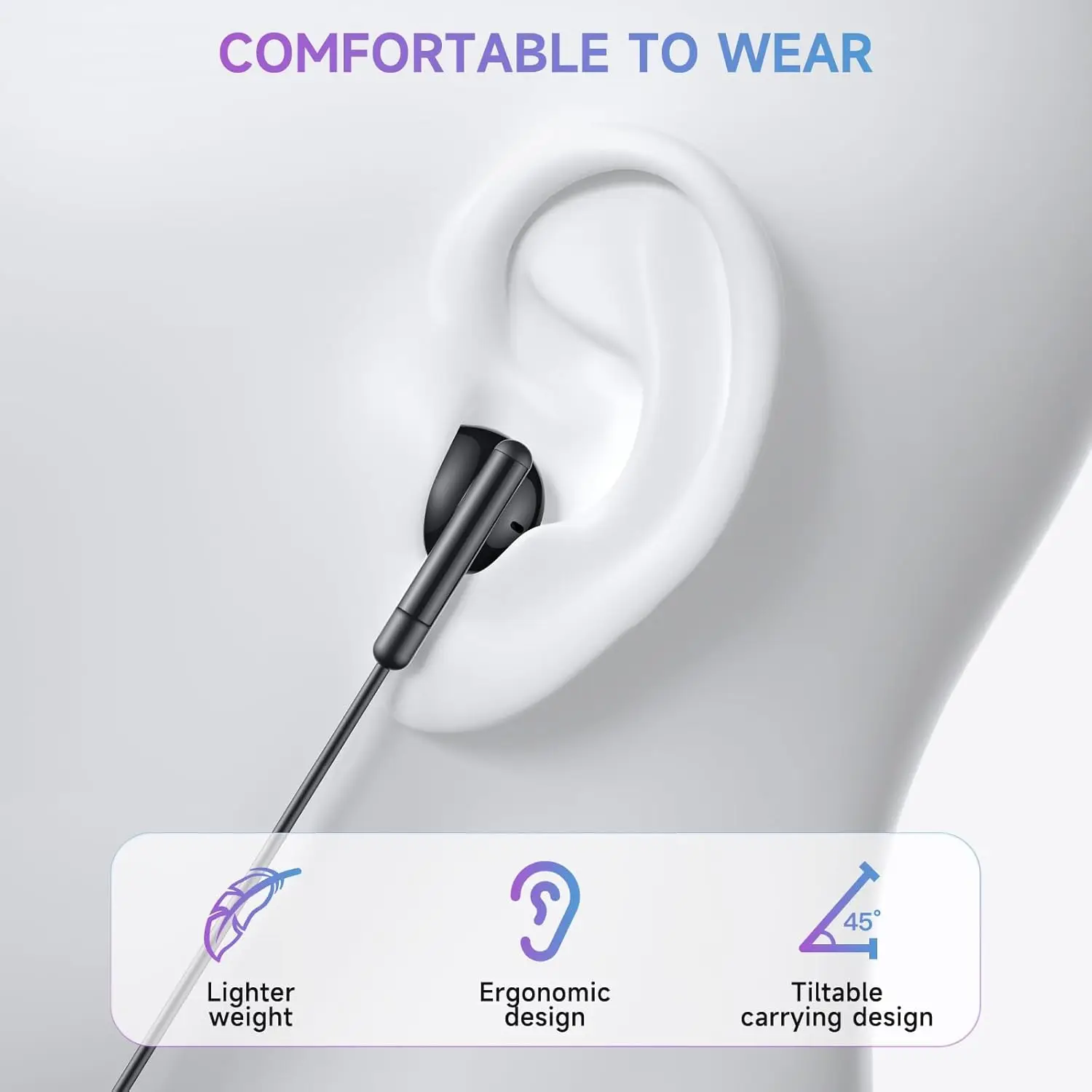 HiFi صوت بدون فقدان مع ميكروفون سماعة Type-C/3.5mm سماعات رأس سلكية للموسيقى لهاتف Google Pixel 9 8 7 Samsung S25 S24 S23 S22 Xiaomi