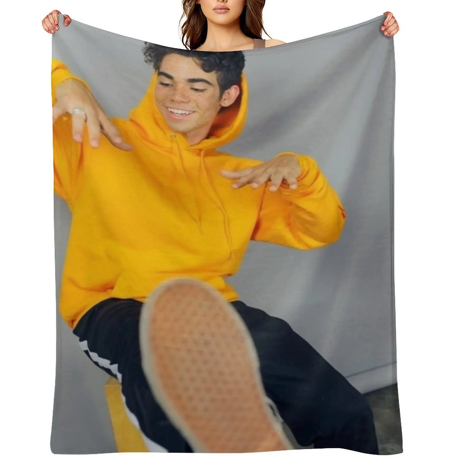

Cameron Boyce Throw Blanket Fashion Sofas Hairy for babies Multi-Purpose Blankets