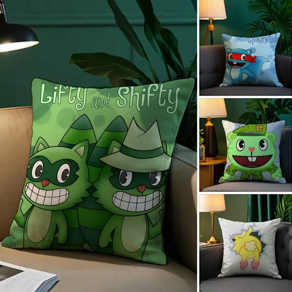 

Anime Hot H-Happy Tree F-Friends N-Nutty Pillow Case Custom Printed Brushed Fleece Pillow, Baby Skin-Touch, Eco-Friendly Dye-Sub