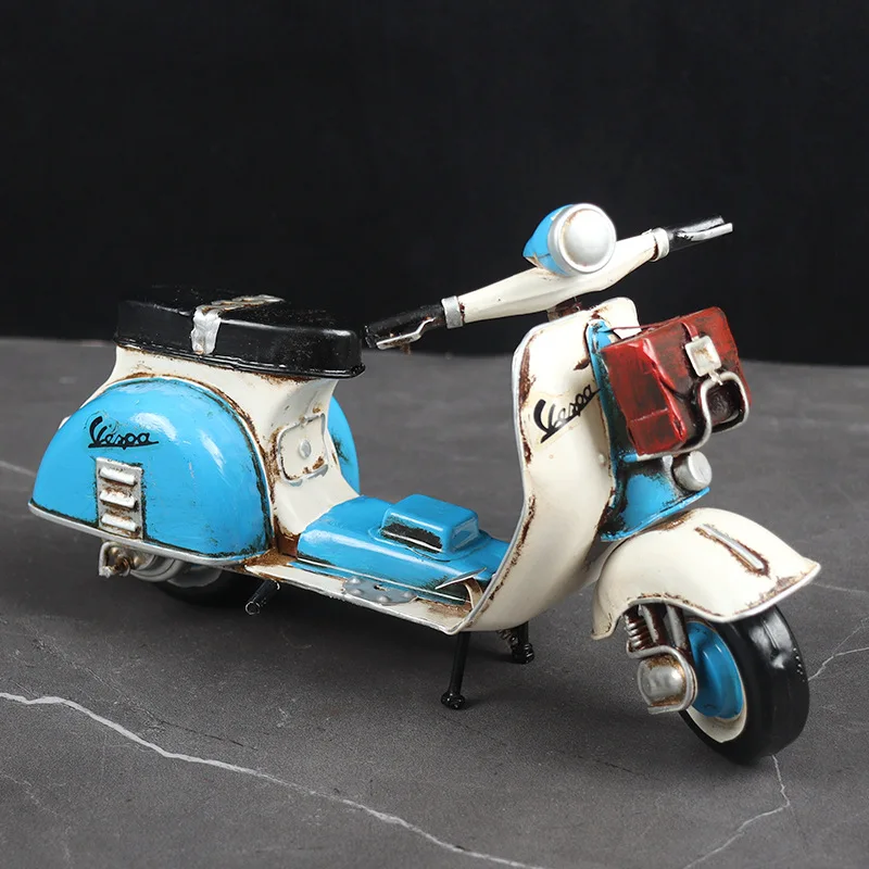 

Nostalgic Restoring Ancient Ways Small Scooters Model Furnishing Articles Handicrafts Creative Room Ark Of Windows Desktop Vespa