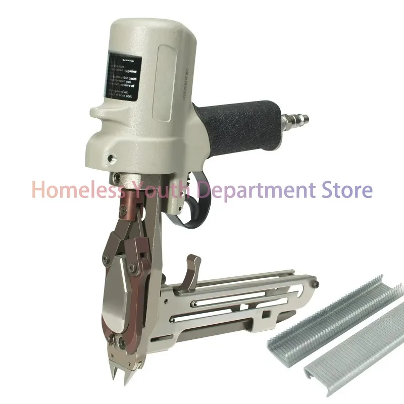 

22 Pneumatic D-ring Plier, Hog Ring Plier with Muzzle Clip Tools D Ring for Car Seat Cages Crab Pots