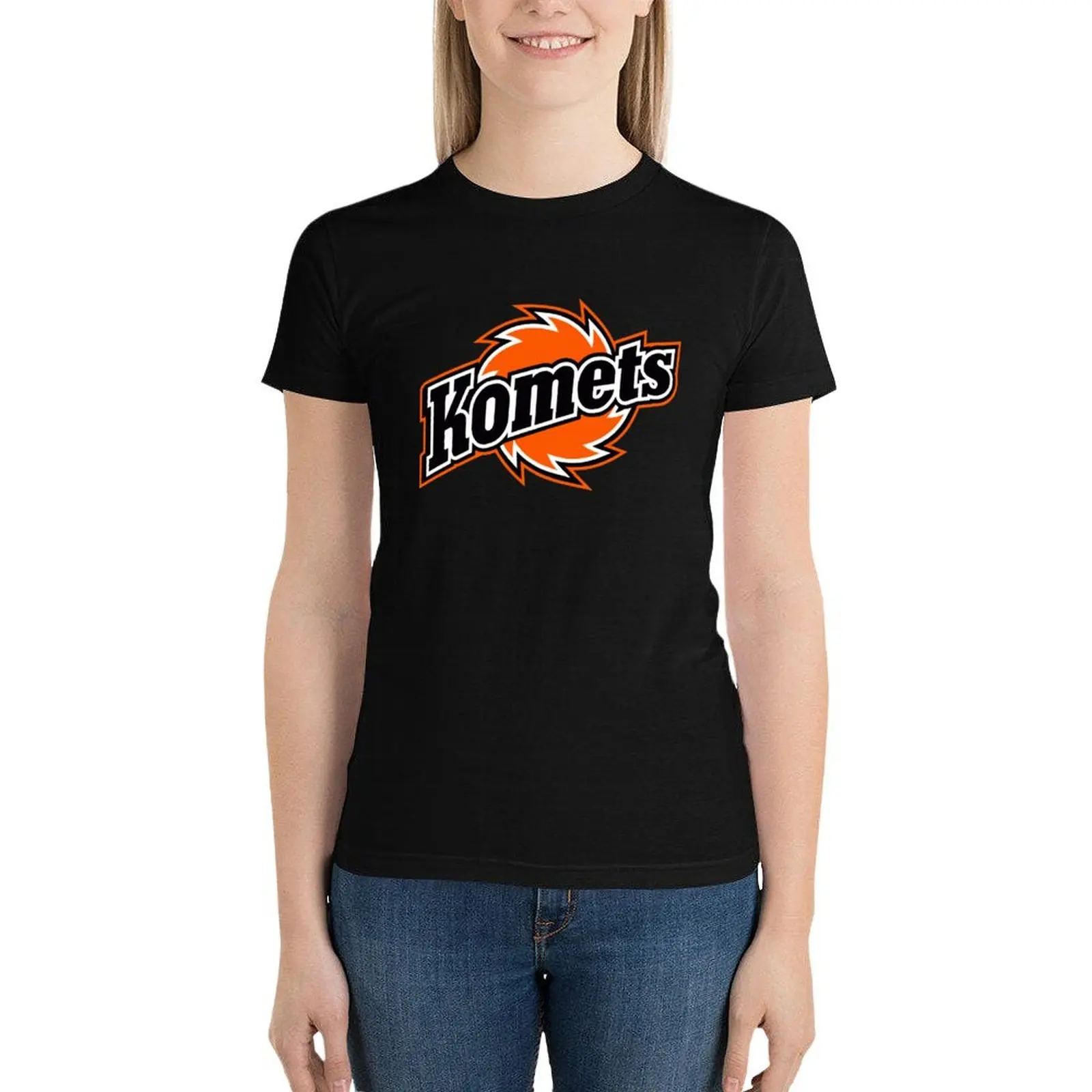 

Fort Wayne Komets Ice Hockey T-Shirt cute tops aesthetic clothes Summer Women's clothing