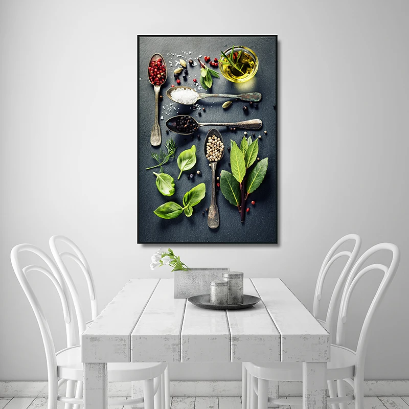 Cuisine Wall Art Poster Multisize Yummy Food Cooking Kitchen Theme Canvas Decorative Painting Modern Home Print Decor