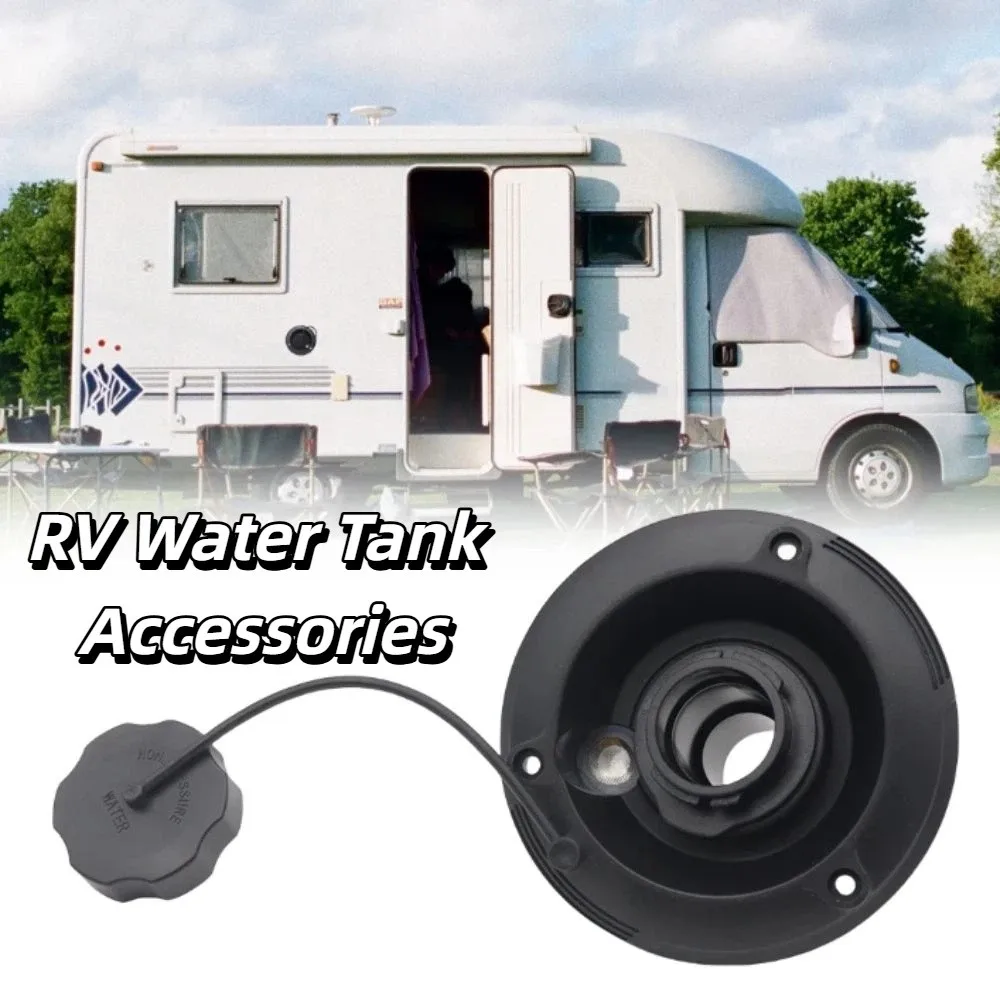

Black RV Gravity Water Inlet Round Plastic Gravity Fresh Water Fill Hatch Gravity Fill Fresh Water RV Trailer Gravity Hatch