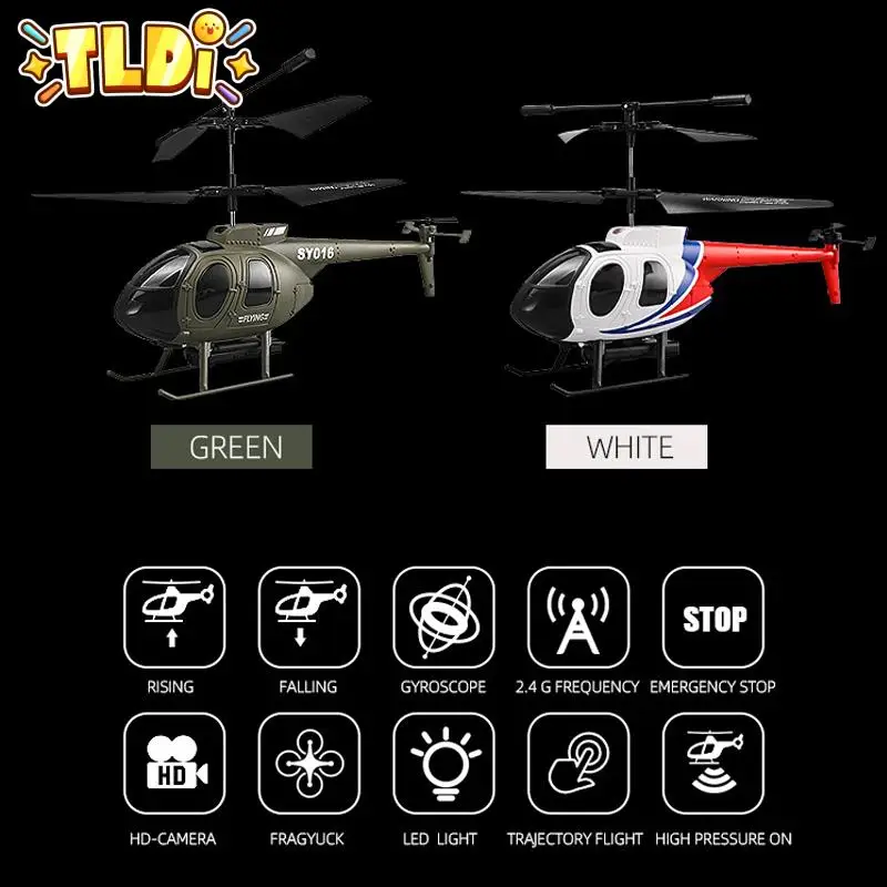 6Ch RC Helicopter with 4K Camera Toy for Boys 2.4Ghz Remote Control Plane Radio-Controlled Airplane RC Aircraft Children Gift