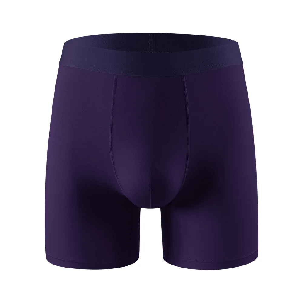 Long-style men's underwear - bamboo fiber, sportive, breathable, mid-rise, flat crotch pants
