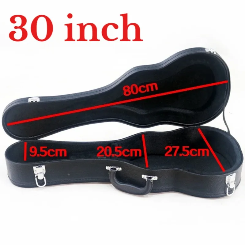23 Inch Leather Ukulele Case Decompressive Shockproof Waterproof Portable Ukulele Storage Case Musical Instrument Accessories image 6