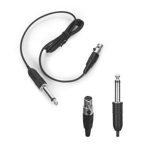 Imagen 2 del producto Iiimymic guitarra bajo instrumento música Cable Mini 4Pin XLR TA4F a 1/4 6,5mm 6,35mm para Shure Body pack transmisor