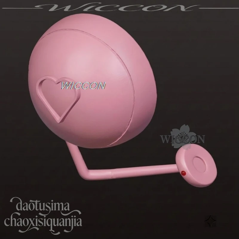 Accesorios de Cosplay de Anime Alien Stage Zombie Stage, Auriculares Candy Scar Sua Mizi Blancos y Rosas, Accesorios 3D de Ácido Poliláctico, Disfraces de Cosplay